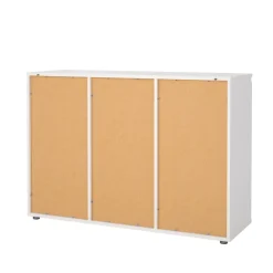 Credenza bianca 119x40x83h cm 2 ante e 3 cassetti - Zumpano