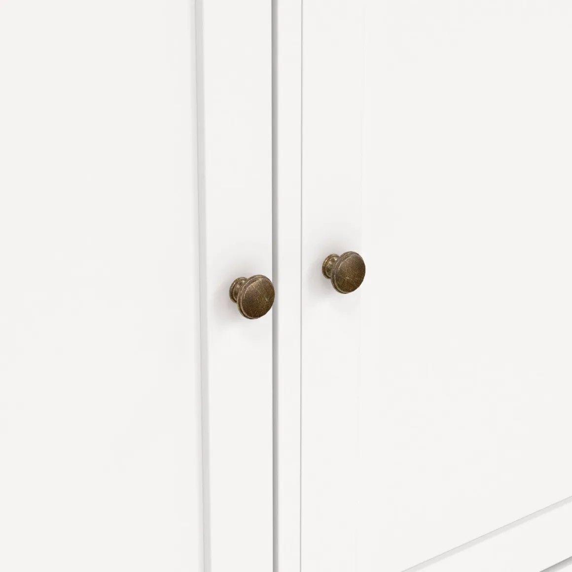 Credenza bianca 143x46x91h cm 3 ante e 3 cassetti - Asola