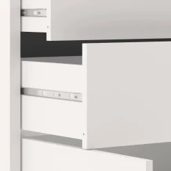 Credenza bianca 89x40x113h cm 2 ante e 2 cassetti - Agra
