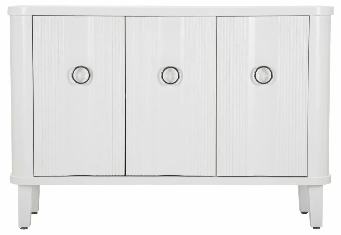 Credenza bianca 120x40x84h cm 3 ante - Lewis