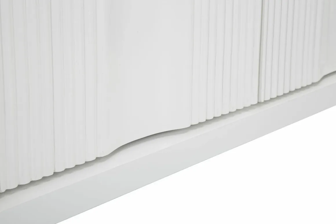 Credenza bianca 120x40x84h cm 3 ante - Lewis