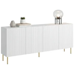 Credenza bianca 200x42x82h cm 4 ante - Londa