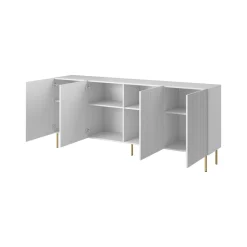 Credenza bianca 200x42x82h cm 4 ante - Londa