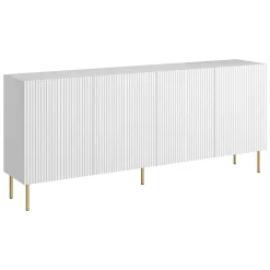 Credenza bianca 200x42x82h cm 4 ante - Londa