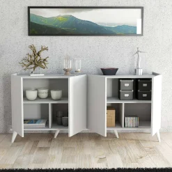 Credenza bianca 180x45x80h cm 4 ante - Paine