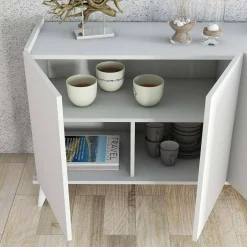 Credenza bianca 180x45x80h cm 4 ante - Paine