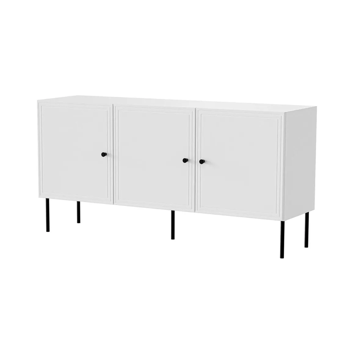 Credenza bianca 151x40x75h cm 3 ante - Vigasio