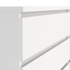 Madie|Credenze > Dmora Credenza bianca 153x50x70h cm 6 cassetti - Abacadabra Bianco