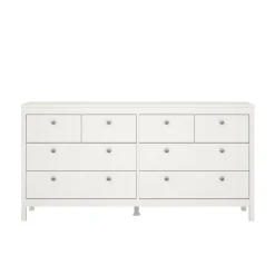 Credenza bianca 159x38x79h cm 8 cassetti - Kovsova