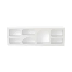 Credenza bianca 160x38x51h cm 7 vani - Arsenio