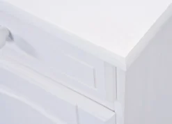Credenza Bianco 3 Cassetti un Ripiano 130x43x87h cm, Apertura Battente - Gragnano