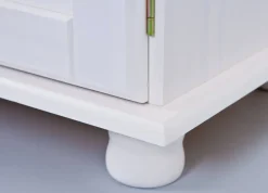 Credenza Bianco 3 Cassetti un Ripiano 130x43x87h cm, Apertura Battente - Gragnano