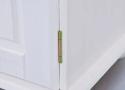 Credenza Bianco 3 Cassetti un Ripiano 130x43x87h cm, Apertura Battente - Gragnano