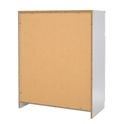 Cucina|Madie > Dmora Credenza bianco lucida 81x44x86h cm 2 ante - Arli Bianco Lucido