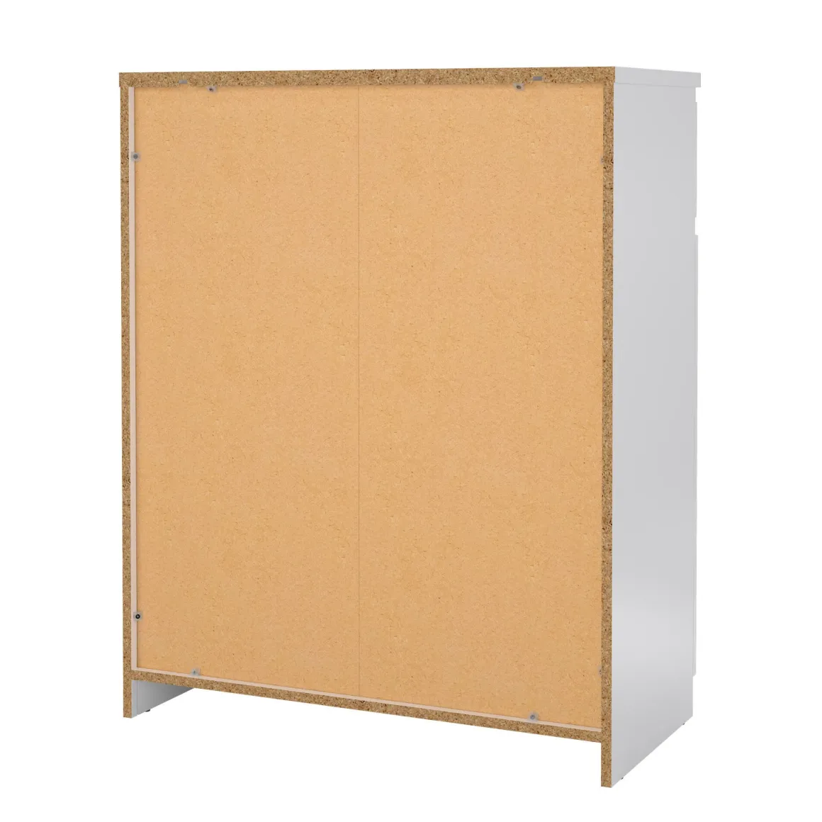 Cucina|Madie > Dmora Credenza bianco lucida 81x44x86h cm 2 ante - Arli Bianco Lucido