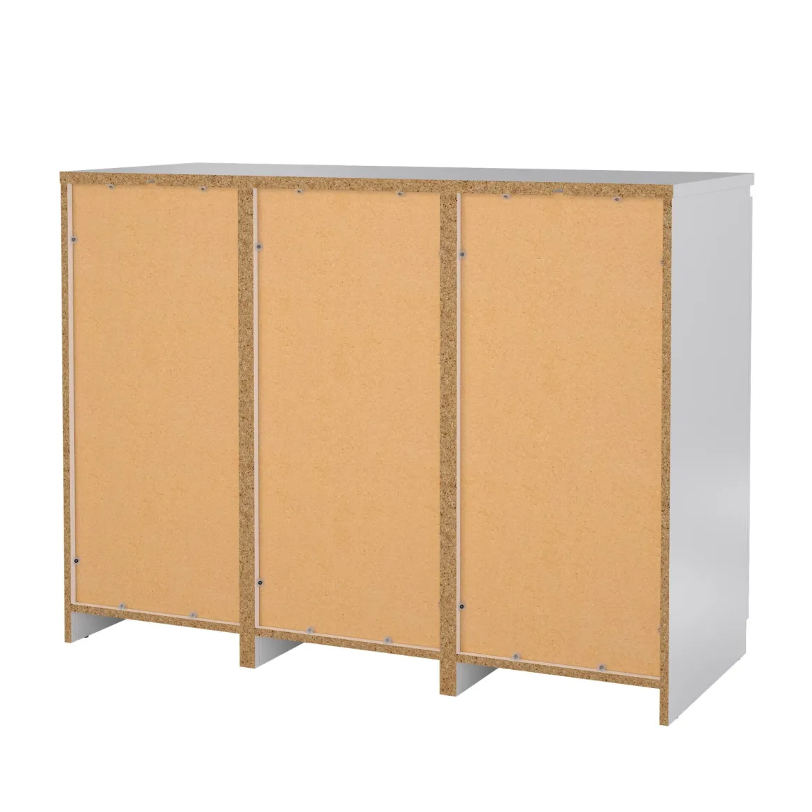 Cucina|Madie > Dmora Credenza bianco lucida 121x38x86h cm 2 ante - Acab Bianco Lucido
