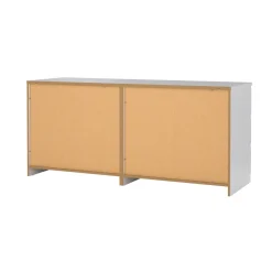 Credenza bianco lucida 153x50x68h cm 6 cassetti - Joyce