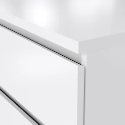 Credenza bianco lucida 153x50x68h cm 6 cassetti - Joyce