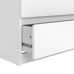 Credenza bianco lucida 153x50x68h cm 6 cassetti - Joyce