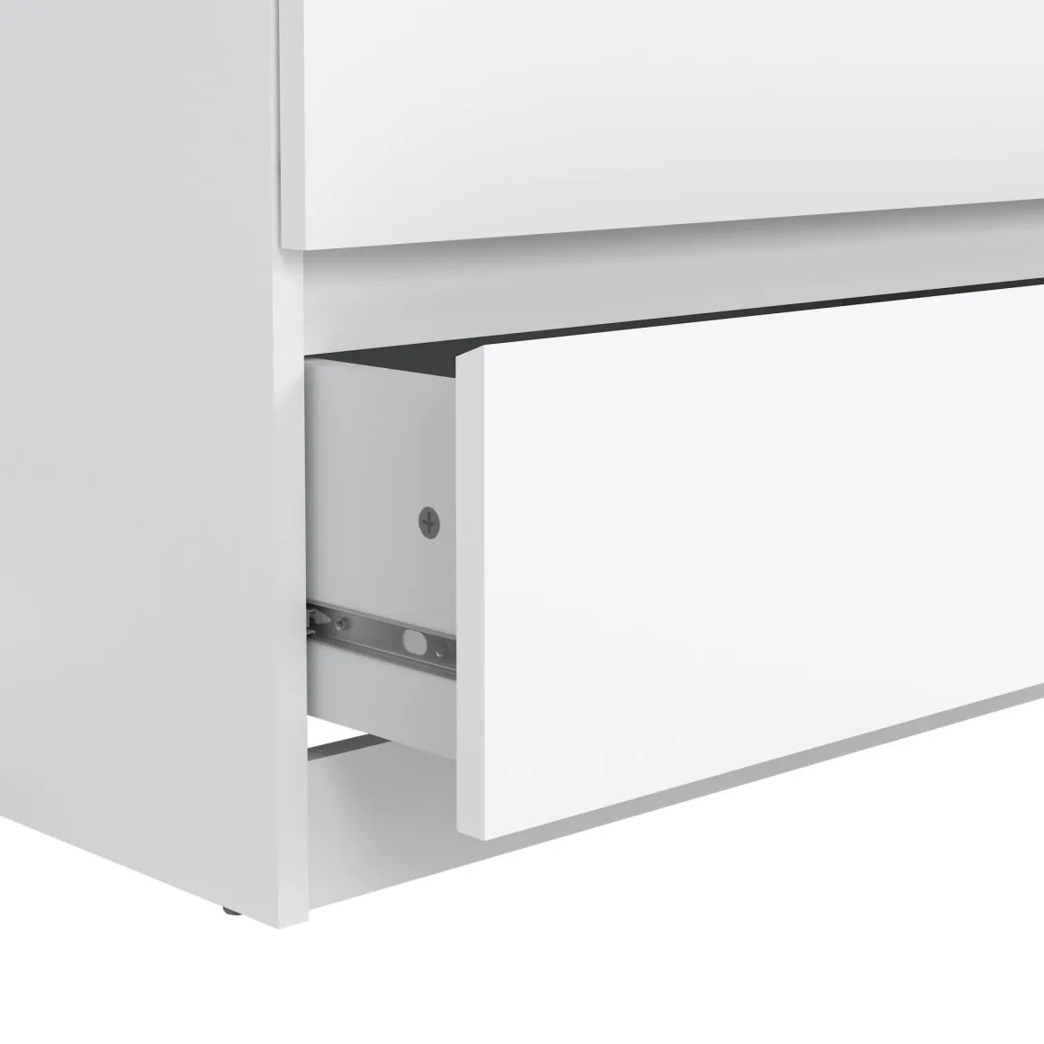 Credenza bianco lucida 153x50x68h cm 6 cassetti - Joyce