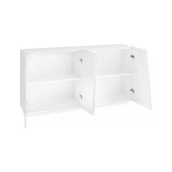 Credenza bianco lucida 158x43x86h cm 4 ante - Ackhab