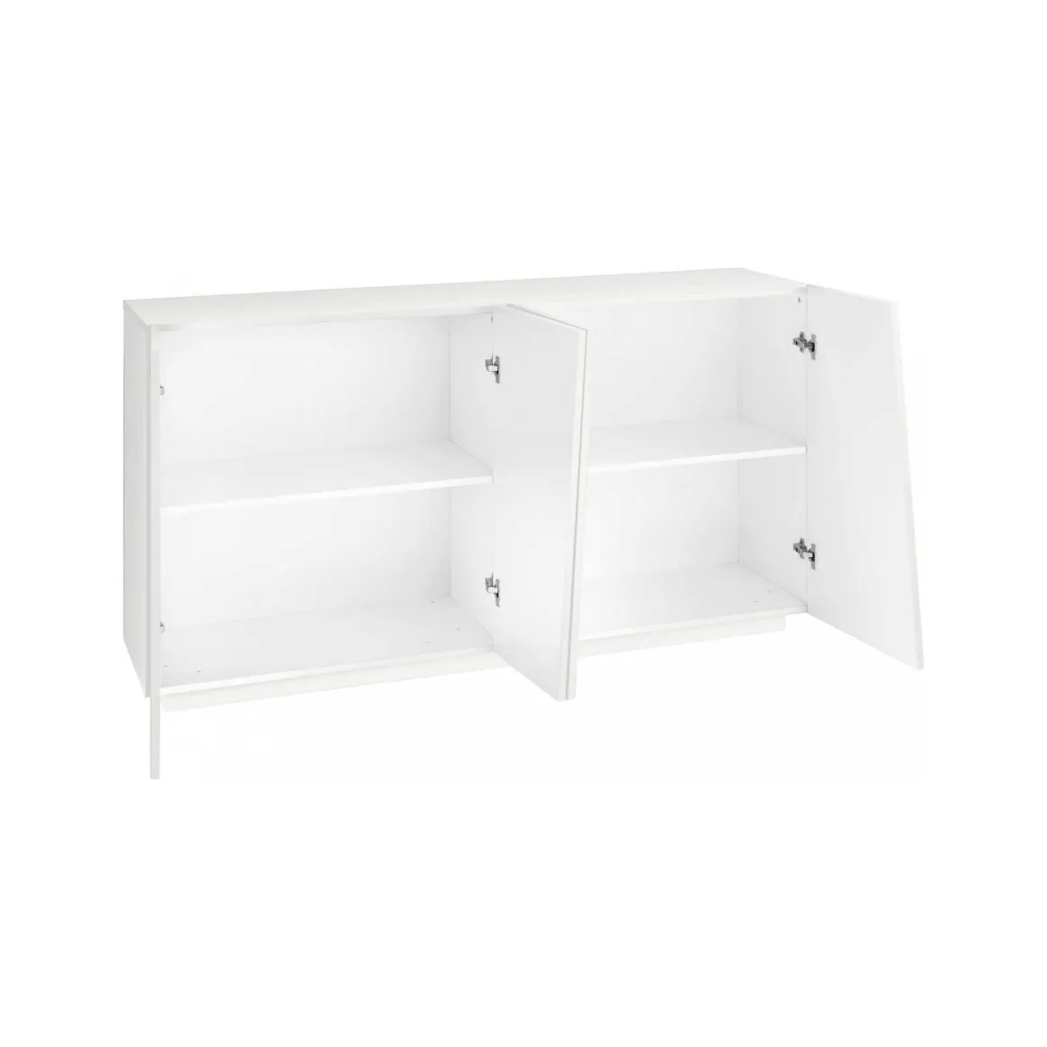 Credenza bianco lucida 158x43x86h cm 4 ante - Ackhab
