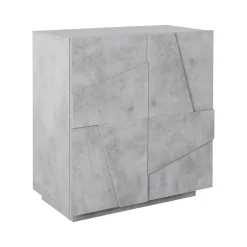 Cucina|Madie > Dmora Credenza cemento 81x44x86h cm 2 ante - Arli Grigio Cemento