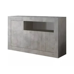 Credenza cemento 138x42x86h cm 3 ante - Dolphin