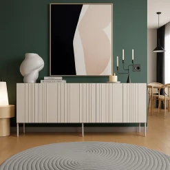 Credenza Gerace, 201x42 h75 cm, Beige