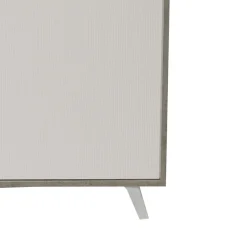 Credenza grigia chiaro e bianca porta piatti 153x39x72h cm 3 ante - Annina