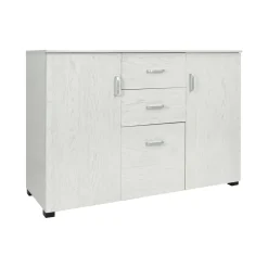 Credenza grigia 120x40x82h cm 3 ante e 2 cassetti - Apocalypse