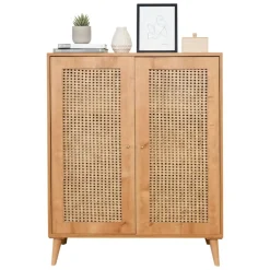 Credenza legno chiaro 90x40x110h cm 2 ante - Diodata