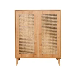 Credenza legno chiaro 90x40x110h cm 2 ante - Diodata
