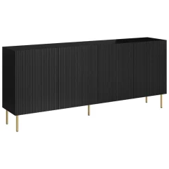 Credenza Londa, 200x42 h82 cm, Nero