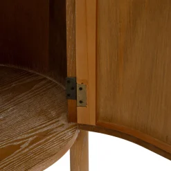 Credenza Marrone Ciliegio un Cassetto un Ripiano 81x46x82h cm, Apertura Battente, Scorrevole - Falomo