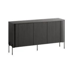 Credenza nera 150x39x80h cm 3 ante - Susegana