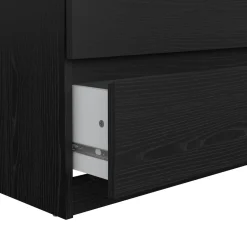 Madie|Credenze > Dmora Credenza nera 153x50x70h cm 6 cassetti - Abacadabra Nero