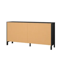 Credenza nera 159x38x79h cm 8 cassetti - Kovsova