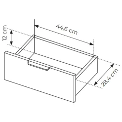 Credenza Nero oro 2 Cassetti 3 Ripiani 153x40x81h cm, Apertura Battente, Scorrevole - Hametesi