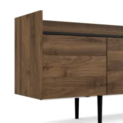 Credenza noce 195x40x73h cm 3 ante e 2 cassetti - Zungoli