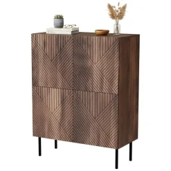 Credenza noce 118x40x89h cm 2 ante - Gaby
