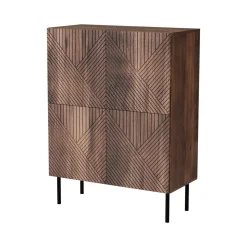 Credenza noce 118x40x89h cm 2 ante - Gaby