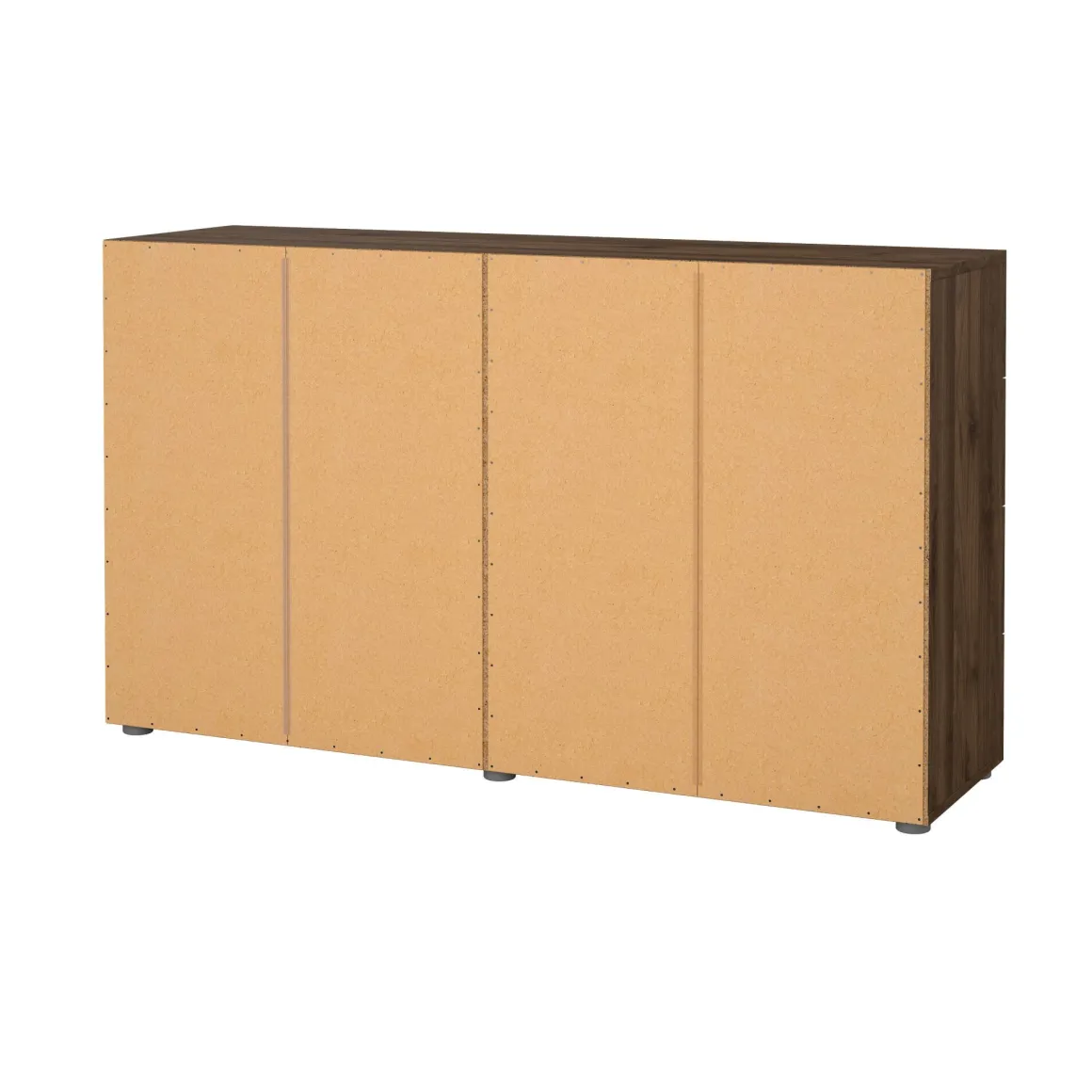Credenza noce 140x40x81h cm 8 cassetti - Urduja