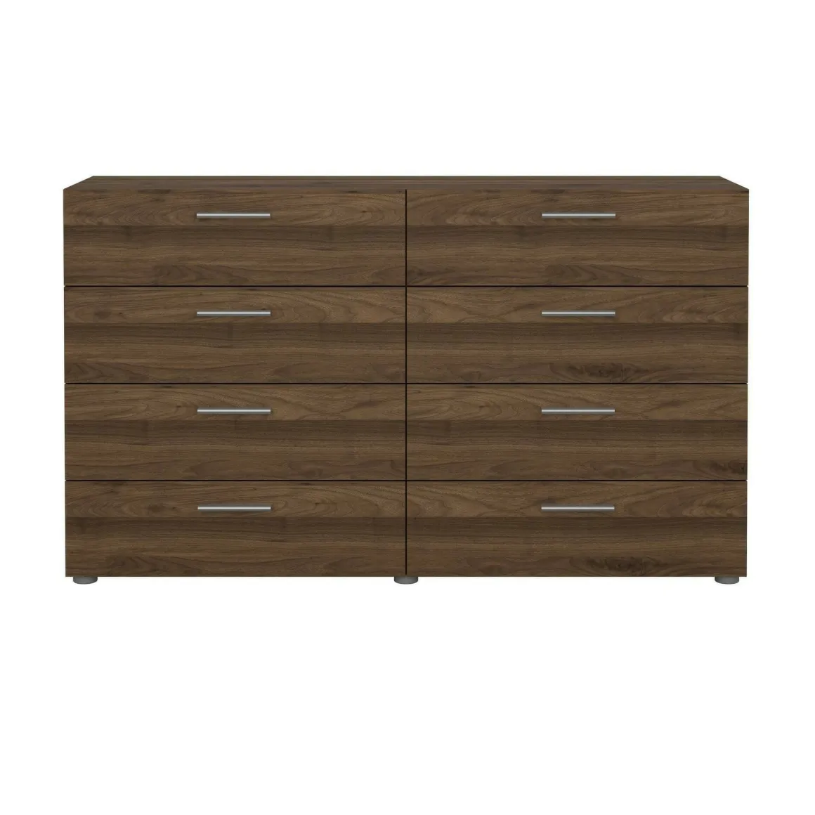 Credenza noce 140x40x81h cm 8 cassetti - Urduja