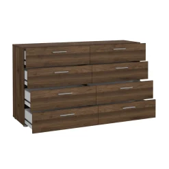 Credenza noce 140x40x81h cm 8 cassetti - Urduja