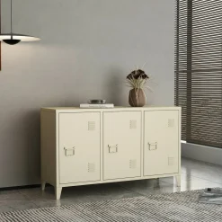 Credenza panna 120x40x73h cm 3 ante - Cocullo