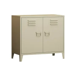 Madie|Credenze > Dmora Credenza panna 80x40x73h cm 2 ante - Conco Bianco Panna