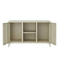 Madie|Credenze > Dmora Credenza panna 120x40x73h cm 2 ante - Friddi Bianco Panna