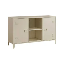 Madie|Credenze > Dmora Credenza panna 120x40x73h cm 2 ante - Friddi Bianco Panna