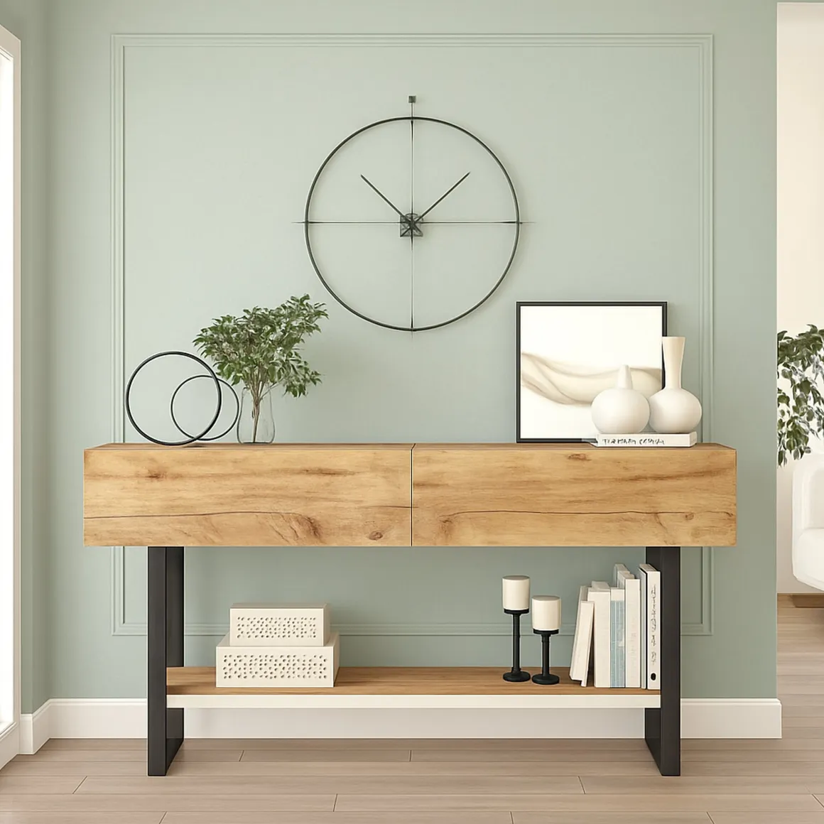 Credenza quercia 138x43x75h cm 2 ante - Allein